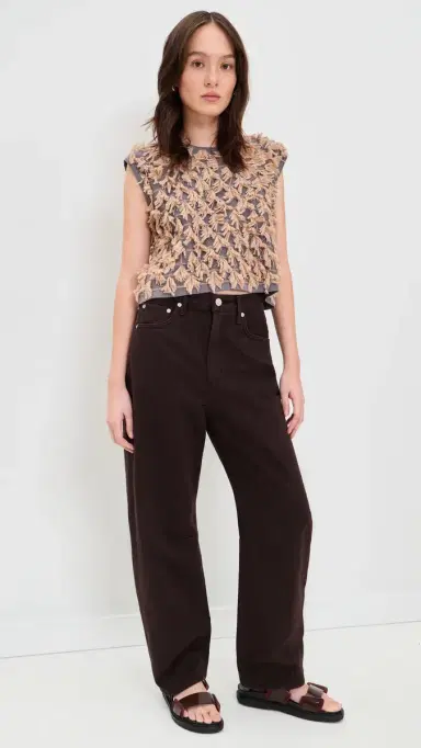 Rachel Comey Hazlitt Fringe Top Dusty Mauve/Blush M | Thumbnail 5 Rachel Comey Hazlitt Fringe Top Dusty Mauve/Blush M | Thumbnail 5