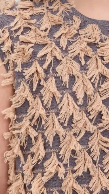 Rachel Comey Hazlitt Fringe Top Dusty Mauve/Blush M | Thumbnail 6 Rachel Comey Hazlitt Fringe Top Dusty Mauve/Blush M | Thumbnail 6