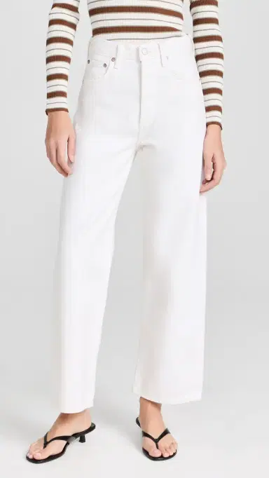 AGOLDE Ren: High Rise Wide Leg Jeans Fortune Cookie | Thumbnail 2 AGOLDE Ren: High Rise Wide Leg Jeans Fortune Cookie | Thumbnail 2