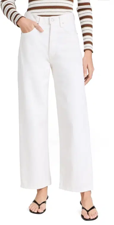 AGOLDE Ren: High Rise Wide Leg Jeans Fortune Cookie | Thumbnail 1 AGOLDE Ren: High Rise Wide Leg Jeans Fortune Cookie | Thumbnail 1