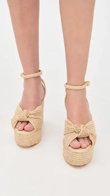 Loeffler Randall Chunky Platform Sandals Natural 9 | Thumbnail 3 Loeffler Randall Chunky Platform Sandals Natural 9 | Thumbnail 3