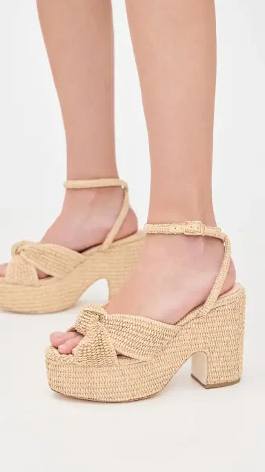 Loeffler Randall Chunky Platform Sandals Natural 9 | Thumbnail 4 Loeffler Randall Chunky Platform Sandals Natural 9 | Thumbnail 4