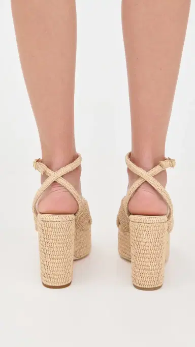 Loeffler Randall Chunky Platform Sandals Natural 9 | Thumbnail 5 Loeffler Randall Chunky Platform Sandals Natural 9 | Thumbnail 5