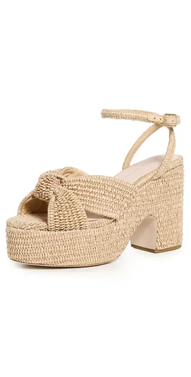 Loeffler Randall Chunky Platform Sandals Natural 9 | Thumbnail 1 Loeffler Randall Chunky Platform Sandals Natural 9 | Thumbnail 1
