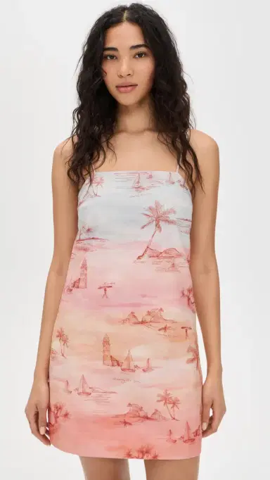 Kivari Sunset Mini Dress Blue Orange | Thumbnail 2 Kivari Sunset Mini Dress Blue Orange | Thumbnail 2