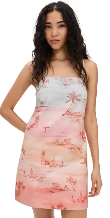 Kivari Sunset Mini Dress Blue Orange | Thumbnail 1 Kivari Sunset Mini Dress Blue Orange | Thumbnail 1