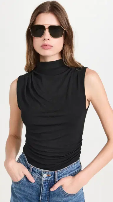 Veronica Beard Jean ylie Sleeveless Top Black | Thumbnail 2 Veronica Beard Jean ylie Sleeveless Top Black | Thumbnail 2