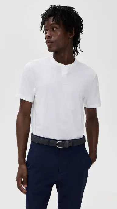 Adidas Golf Beyond Golf Club Twistknit Range Shirt White | Thumbnail 2 Adidas Golf Beyond Golf Club Twistknit Range Shirt White | Thumbnail 2