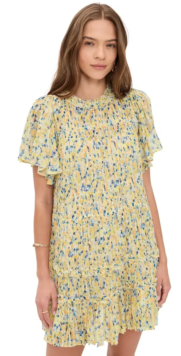 Ryla Silk Mini Dress Daffodil Ryla Silk Mini Dress Daffodil
