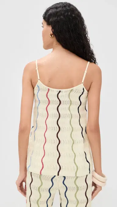 Tanya Taylor Gigi Knit Tank Cream Multi | Thumbnail 3 Tanya Taylor Gigi Knit Tank Cream Multi | Thumbnail 3