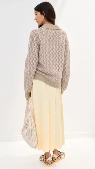 LE BOP Lizzie Oversized Polo Sand | Thumbnail 4 LE BOP Lizzie Oversized Polo Sand | Thumbnail 4