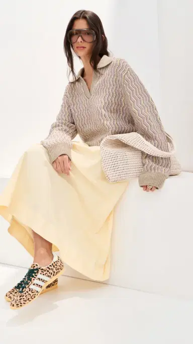 LE BOP Lizzie Oversized Polo Sand | Thumbnail 6 LE BOP Lizzie Oversized Polo Sand | Thumbnail 6