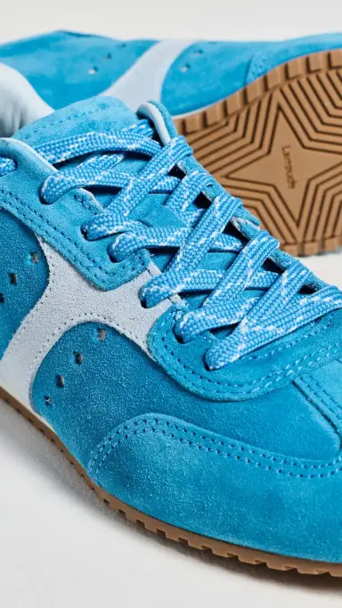 Larroudé Stella Sneakers Azure Suede 6 | Thumbnail 6 Larroudé Stella Sneakers Azure Suede 6 | Thumbnail 6
