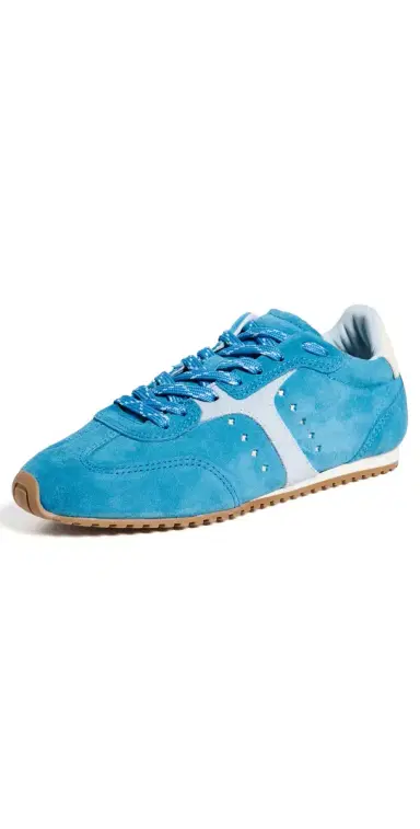 Larroudé Stella Sneakers Azure Suede 6 | Thumbnail 1 Larroudé Stella Sneakers Azure Suede 6 | Thumbnail 1