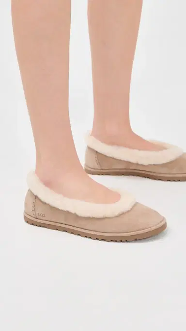 UGG Zora Ballet Flats Sand | Thumbnail 3 UGG Zora Ballet Flats Sand | Thumbnail 3