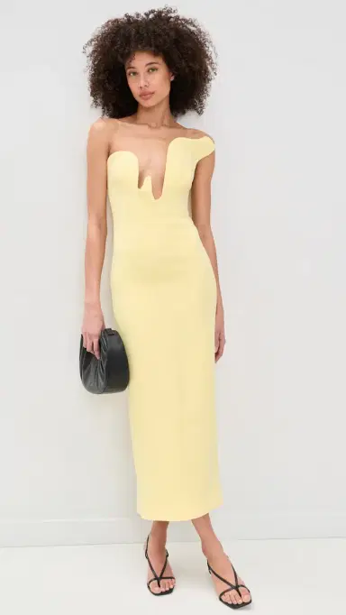 BARDOT Rosalyn Midi Dress Canary Yellow | Thumbnail 5 BARDOT Rosalyn Midi Dress Canary Yellow | Thumbnail 5