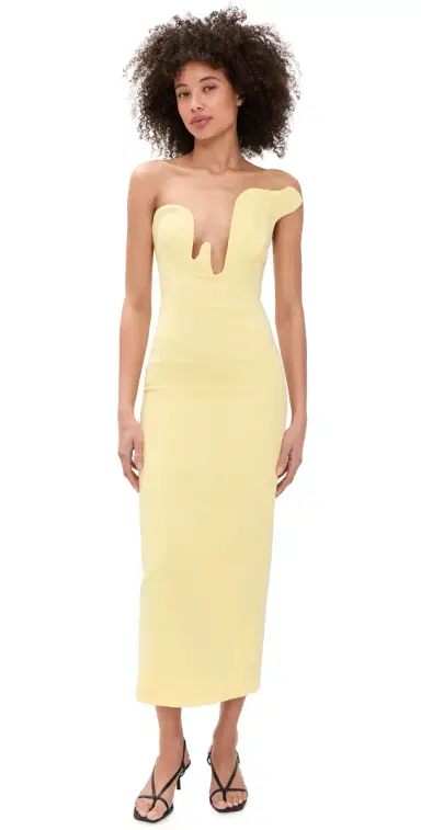BARDOT Rosalyn Midi Dress Canary Yellow | Thumbnail 1 BARDOT Rosalyn Midi Dress Canary Yellow | Thumbnail 1