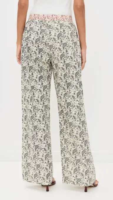 LE BOP Cecilia Paisley Pants Black Paisley | Thumbnail 4 LE BOP Cecilia Paisley Pants Black Paisley | Thumbnail 4