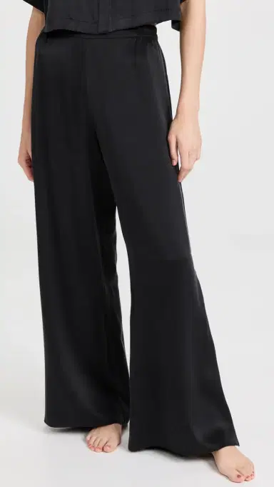 Lunya Washable Silk High Rise Pant Set Immersed Black | Thumbnail 6 Lunya Washable Silk High Rise Pant Set Immersed Black | Thumbnail 6