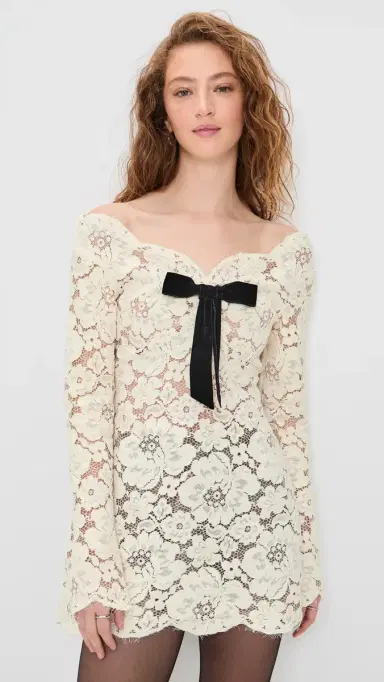 Retrofête Perdita ace Dress Cream | Thumbnail 2 Retrofête Perdita ace Dress Cream | Thumbnail 2