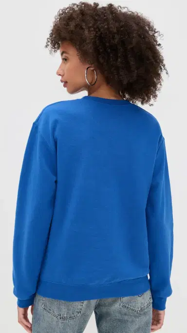 Junk Food Giants Property Crew Fleece Sweatshirt Royal | Thumbnail 3 Junk Food Giants Property Crew Fleece Sweatshirt Royal | Thumbnail 3