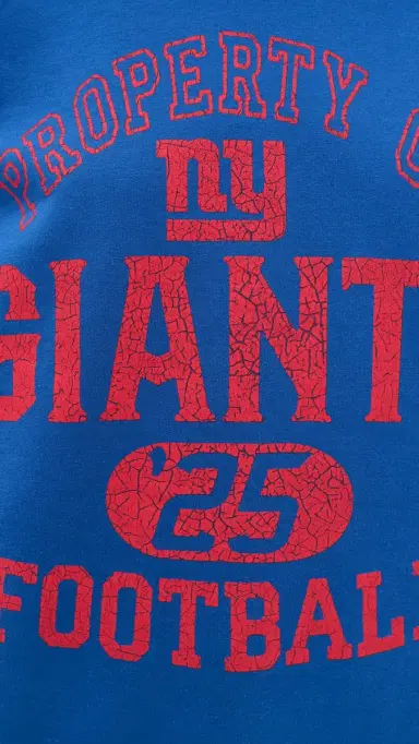 Junk Food Giants Property Crew Fleece Sweatshirt Royal | Thumbnail 6 Junk Food Giants Property Crew Fleece Sweatshirt Royal | Thumbnail 6
