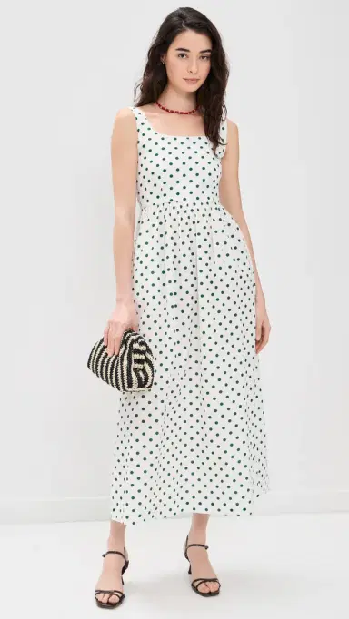 La Maregold Emiliana Dress Green Polka Dot | Thumbnail 2 La Maregold Emiliana Dress Green Polka Dot | Thumbnail 2