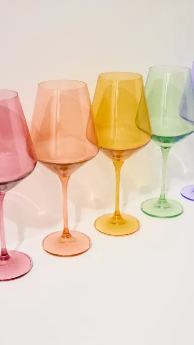 Estelle Colored Glass Stemware Set of 6 | Thumbnail 5 Estelle Colored Glass Stemware Set of 6 | Thumbnail 5