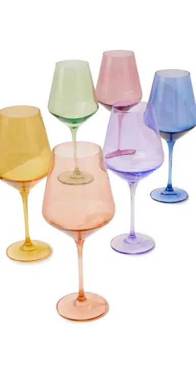 Estelle Colored Glass Stemware Set of 6 | Thumbnail 1 Estelle Colored Glass Stemware Set of 6 | Thumbnail 1