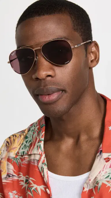 Ray-Ban Aviator II Sunglasses Rose Gold One Size | Thumbnail 4 Ray-Ban Aviator II Sunglasses Rose Gold One Size | Thumbnail 4