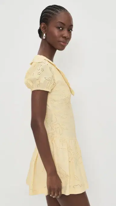 Bailey Rose Short Sleeve Mini Dress Yellow | Thumbnail 4 Bailey Rose Short Sleeve Mini Dress Yellow | Thumbnail 4