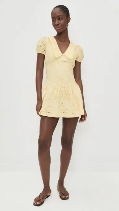 Bailey Rose Short Sleeve Mini Dress Yellow | Thumbnail 5 Bailey Rose Short Sleeve Mini Dress Yellow | Thumbnail 5