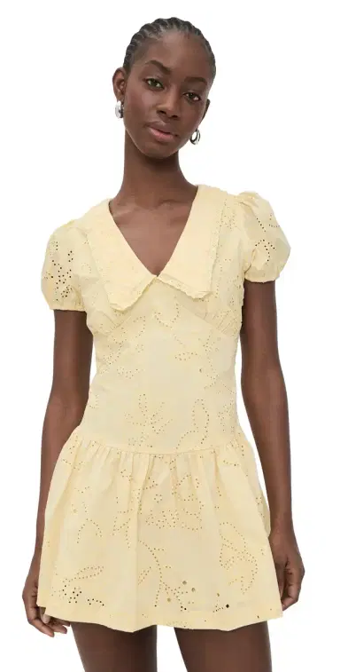 Bailey Rose Short Sleeve Mini Dress Yellow | Thumbnail 1 Bailey Rose Short Sleeve Mini Dress Yellow | Thumbnail 1