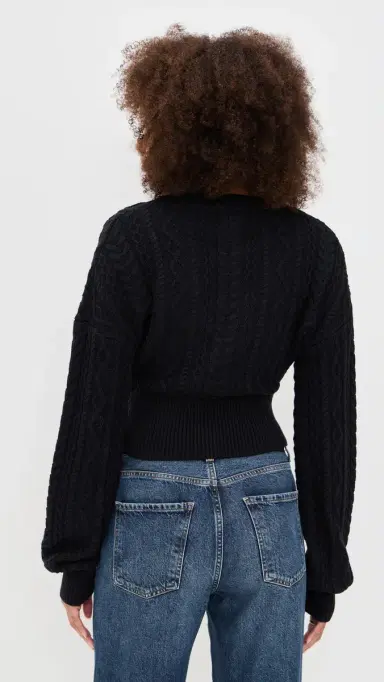Seven Wonders Emilia Sleeved Knit Cardigan Black | Thumbnail 3 Seven Wonders Emilia Sleeved Knit Cardigan Black | Thumbnail 3