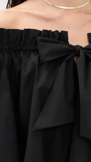 CAROLINE CONSTAS Adeline Tie Blouse Black | Thumbnail 6 CAROLINE CONSTAS Adeline Tie Blouse Black | Thumbnail 6
