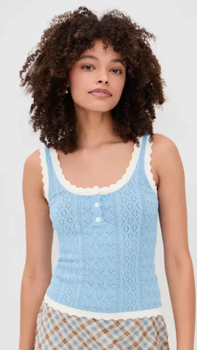 Sea Georgia Knit Tank Top Blue | Thumbnail 2 Sea Georgia Knit Tank Top Blue | Thumbnail 2