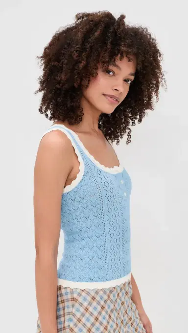 Sea Georgia Knit Tank Top Blue | Thumbnail 4 Sea Georgia Knit Tank Top Blue | Thumbnail 4