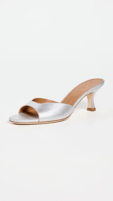 Staud Brigitte Mules Silver | Thumbnail 2 Staud Brigitte Mules Silver | Thumbnail 2