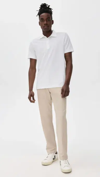 Faherty unwashed T-Shirt Polo White | Thumbnail 5 Faherty unwashed T-Shirt Polo White | Thumbnail 5
