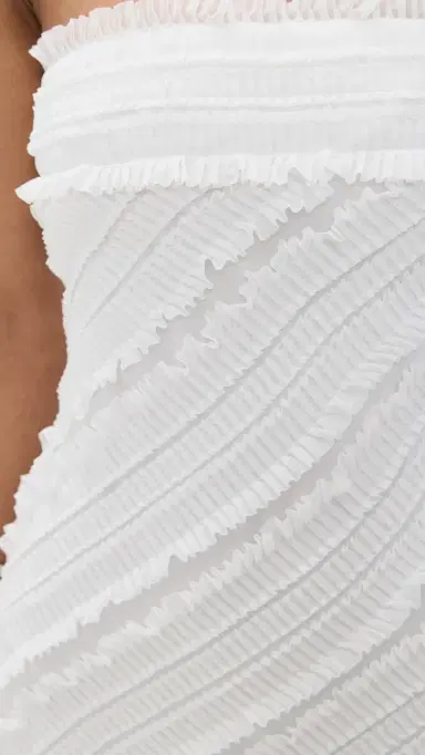 endless rose Strapless Ruffled Maxi Dress White | Thumbnail 6 endless rose Strapless Ruffled Maxi Dress White | Thumbnail 6