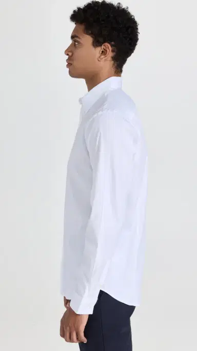 Theory ylvain Good Cotton Shirt White | Thumbnail 4 Theory ylvain Good Cotton Shirt White | Thumbnail 4