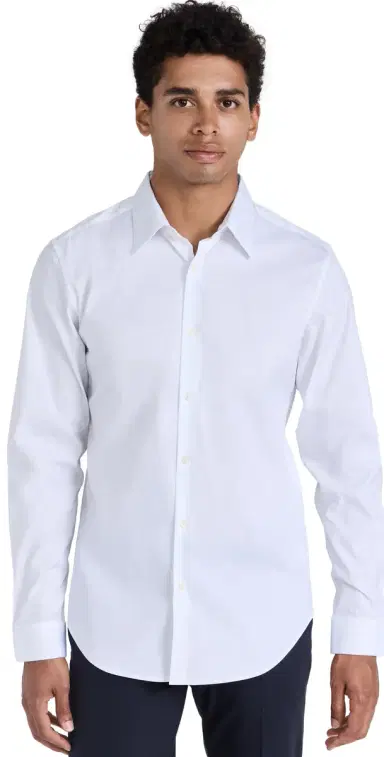 Theory ylvain Good Cotton Shirt White | Thumbnail 1 Theory ylvain Good Cotton Shirt White | Thumbnail 1