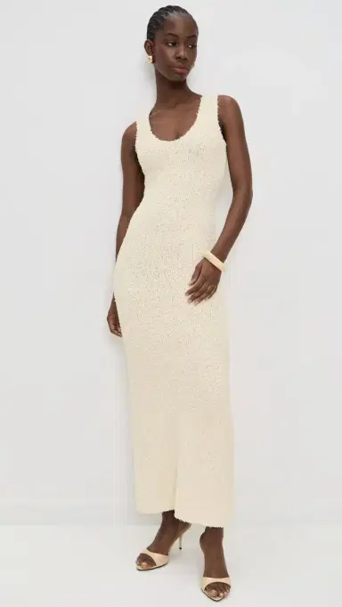 SIR. Tropicana Scoop Neck Maxi Dress Natural | Thumbnail 2 SIR. Tropicana Scoop Neck Maxi Dress Natural | Thumbnail 2