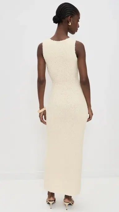 SIR. Tropicana Scoop Neck Maxi Dress Natural | Thumbnail 3 SIR. Tropicana Scoop Neck Maxi Dress Natural | Thumbnail 3