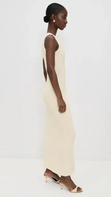SIR. Tropicana Scoop Neck Maxi Dress Natural | Thumbnail 4 SIR. Tropicana Scoop Neck Maxi Dress Natural | Thumbnail 4