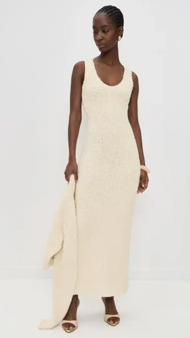 SIR. Tropicana Scoop Neck Maxi Dress Natural | Thumbnail 5 SIR. Tropicana Scoop Neck Maxi Dress Natural | Thumbnail 5