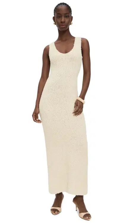 SIR. Tropicana Scoop Neck Maxi Dress Natural | Thumbnail 1 SIR. Tropicana Scoop Neck Maxi Dress Natural | Thumbnail 1