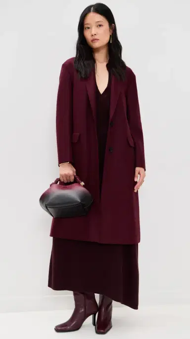 Harris Wharf London Chester Coat Pressed Wool Coat Cinabre 40 | Thumbnail 5 Harris Wharf London Chester Coat Pressed Wool Coat Cinabre 40 | Thumbnail 5