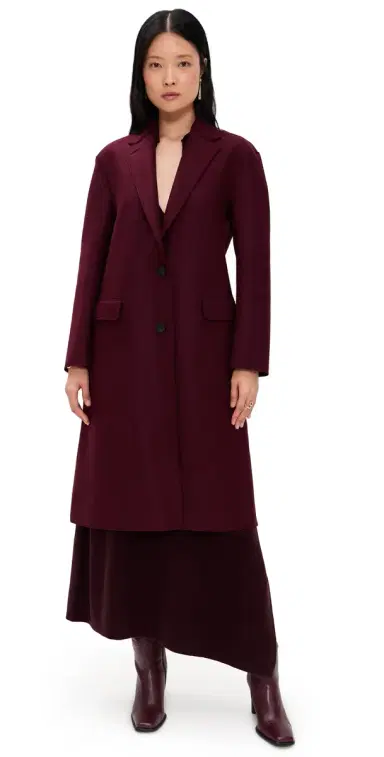Harris Wharf London Chester Coat Pressed Wool Coat Cinabre 40 | Thumbnail 1 Harris Wharf London Chester Coat Pressed Wool Coat Cinabre 40 | Thumbnail 1