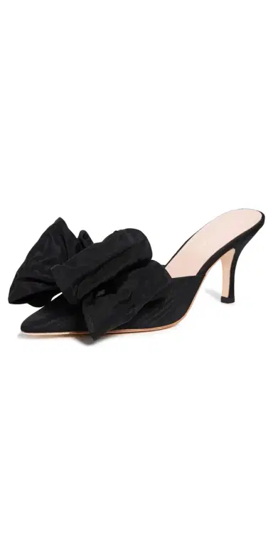 Loeffler Randall Margot Bow Mules Black 8 | Thumbnail 1 Loeffler Randall Margot Bow Mules Black 8 | Thumbnail 1